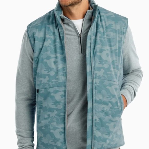 johnnie-O Rippen Camo Puffer Vest - Picture 2 of 14